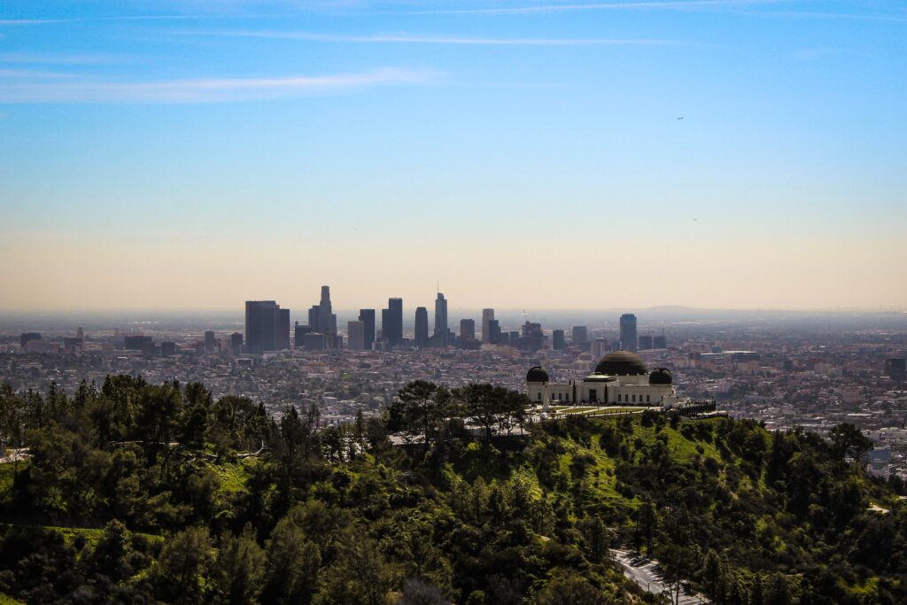 view of the city of Los Angeles