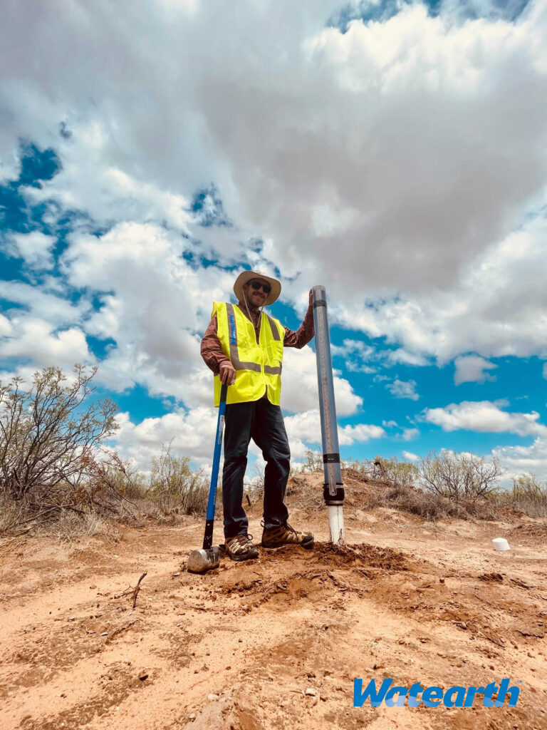 JLiby in Odessa TX Constant Head Permeameter Test CHP w logo